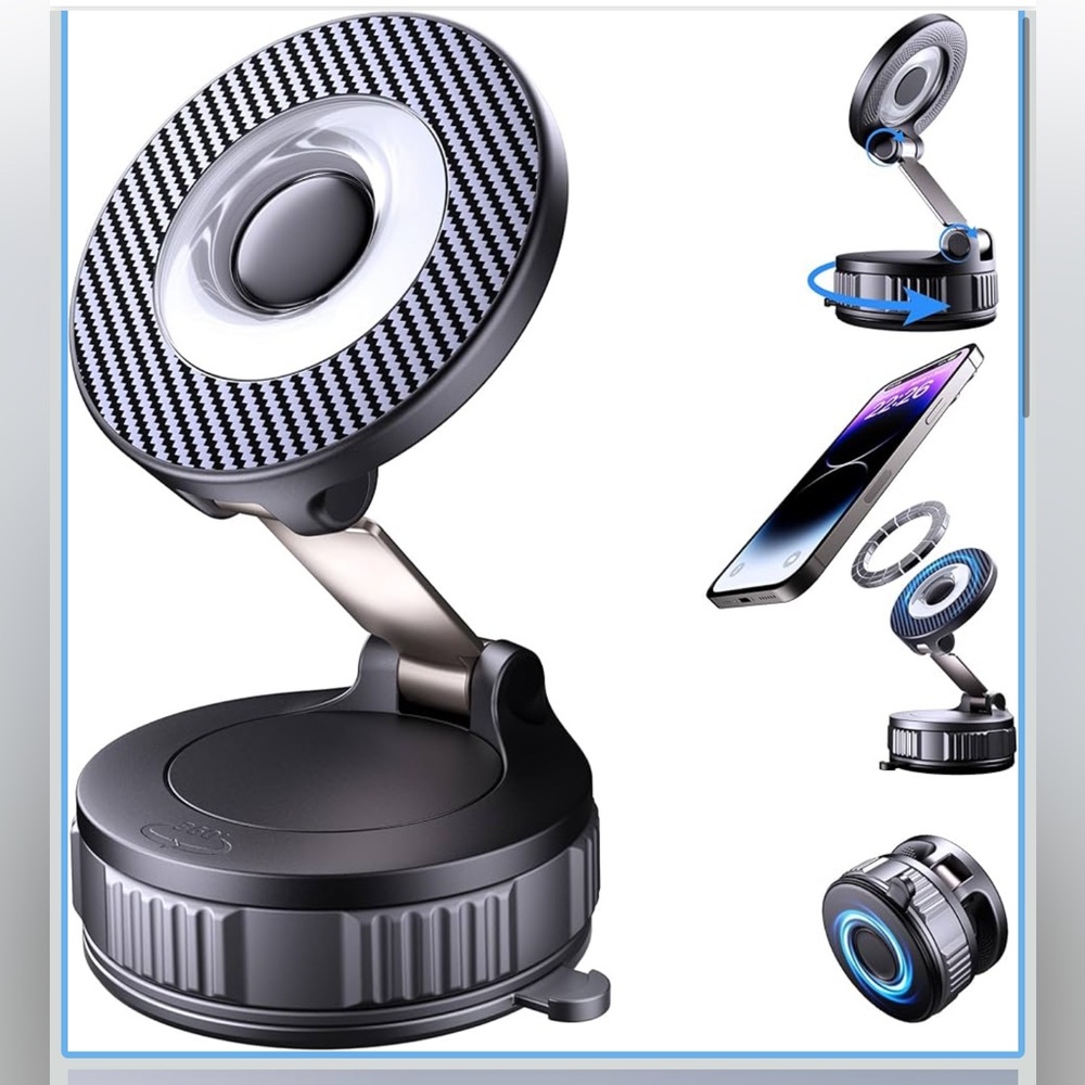 Black Magnetic Phone Holder